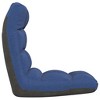 VidaXL Folding Floor Chair Blue Fabric - 4 of 4