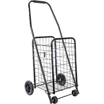 dbest products Cruiser Cart Lightweight Collapsible Sport Shopping Grocery Folding Laundry Wheels Basket