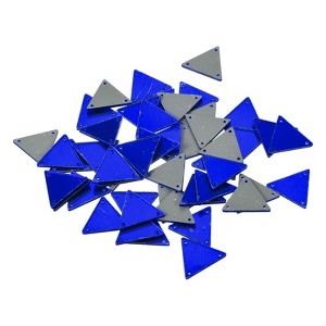 Unique Bargains Flat Back Sew on Irregular Mirror Rhinestones Beads 50 Pcs - 1 of 4