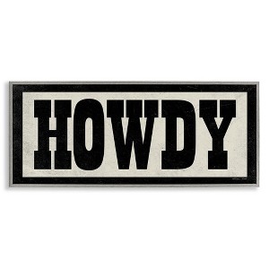Stupell Industries Vintage Howdy Sign Black Framed Giclee Art - 1 of 4