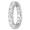 EVERLY JEWELRY | Sterling Silver 3.4 CT DEW Created White Moissanite Heart Eternity Ring - 2 of 4