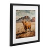 Stupell Industries Cow Of The Desert Framed Print Under Glass - 2 of 4