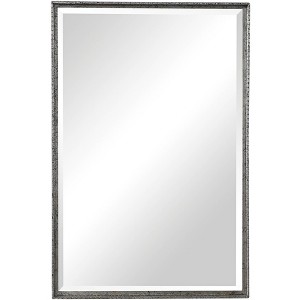 Uttermost Rectangular Vanity Accent Wall Mirror Industrial Beveled Distressed Aged Silver Frame 20 1/4" Wide for Bathroom Bedroom - 1 of 4