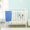 Everyday Kids 2-Pack Pack 'n Play Sheets, 100% Cotton, Jungle Sports & Blue, Soft Fitted Sheets for Portable Crib, Playpen, or Mini Crib - 3 of 4