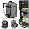 Hynes Eagle 40L Travel Backpack + Fanny Pack-Light Gray - 2 of 4
