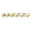 Livex Lighting Riviera 6 - Light Vanity in  Polished Brass - 3 of 4