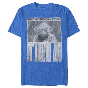 Men's Star Wars Yoda Words of Wisdom T-Shirt - 1 of 4