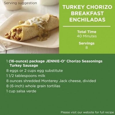 Jennie-O Chorizo Chub Boneless Turkey - 16oz