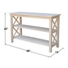 Hampton Console Table - International Concepts - image 3 of 4