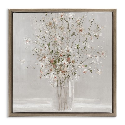 Stupell Industries Neutral Flower Vase Arrangement, 25" x 25"