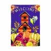 Evergreen Welcome Fall Bird House Moire Garden Flag 12 x 18 Inches Indoor Outdoor Decor - 2 of 4