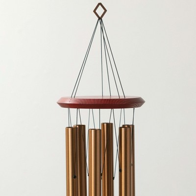 Bronze Aluminum and Wood 37" Wind Chime
