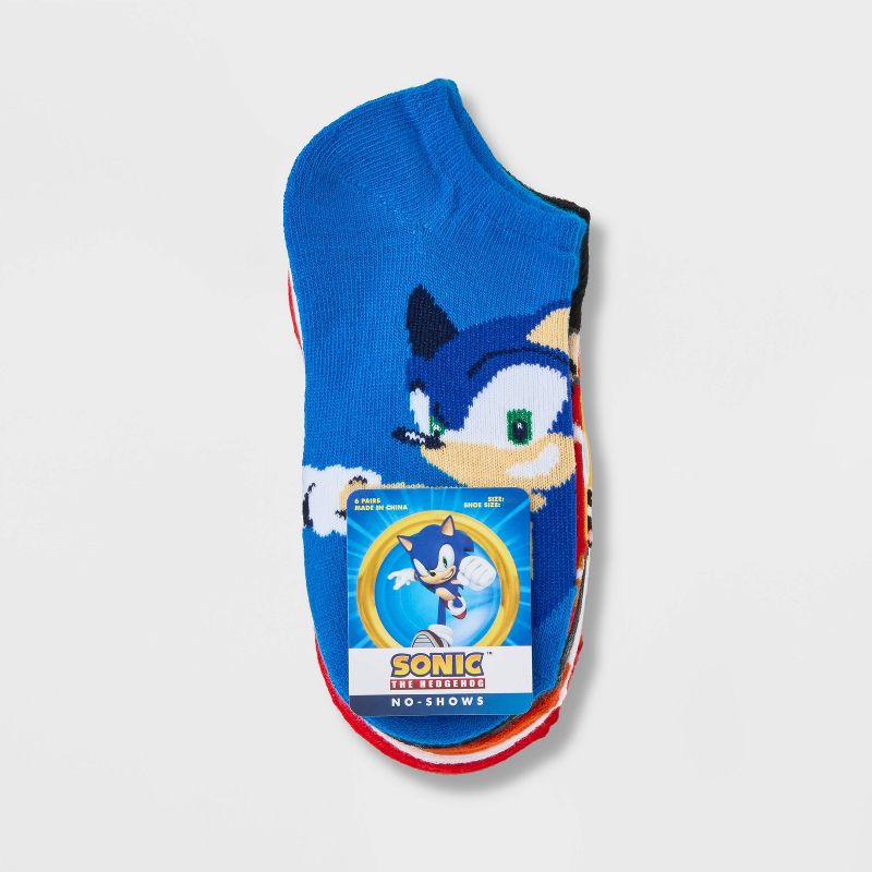Boys' Sonic the Hedgehog 6pk Socks, 2 of 4