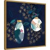 Amanti Art 22"x22" Crafty Blue Christmas I by Jennifer Paxton Parker Framed Canvas Wall Art Print - 2 of 4
