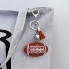 Wrapables Crystal Bling Key Chain Keyring with Tassel Car Purse Handbag Pendant, Football - 4 of 4