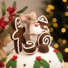Northlight Mouse and Gingerbread Man Cake Christmas Decoration - 11" - Brown and White - 3 of 4