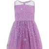 2Bunnies Girls’ Sparkle Sequin Star Tulle Maxi Dress - 2 of 4