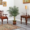 Nearly Natural 50-in Golden Cane Artificial Palm Tree in Metal Planter - 4 of 4