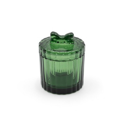 Tinted Glass Box with Green Bow - Bullseye's Playground™