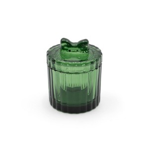 Tinted Glass Box with Green Bow - Bullseye's Playground™ - 1 of 3