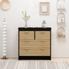 VYNXARIA 4 Drawers Rattan Cabinet,for Bedroom,Living Room,Dining Room,Hallways,Easy Assembly - 3 of 4