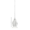 Toltec Lighting Any 1 - Light Pendant in  Chrome with 5" Chrome Oval Metal Shade Shade - 2 of 2
