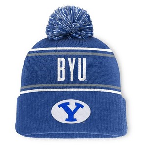 NCAA BYU Cougars Cuffed Knit Pom Beanie - 1 of 4