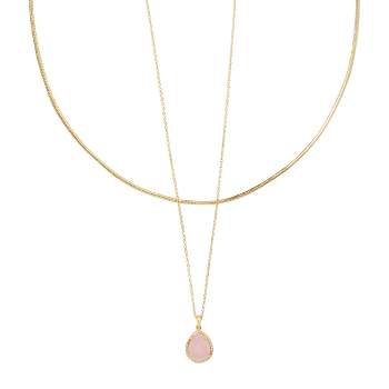 Kendra Scott Anna 14k Gold Over Brass Pendant Necklace - Rose