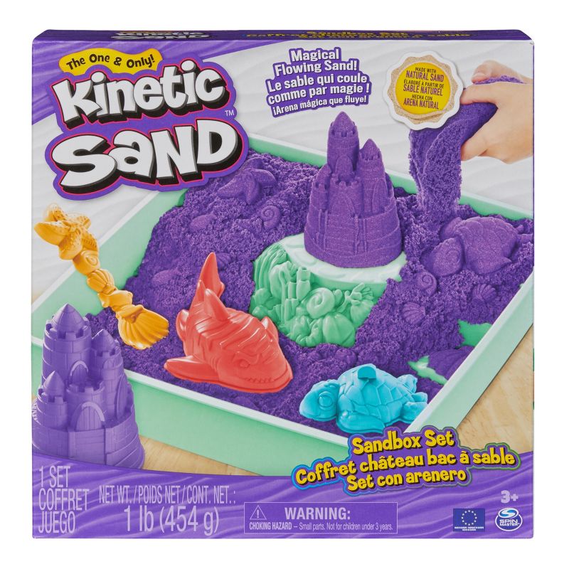 Kinetic Sand Sandbox Set Purple, 5 of 11