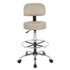 Medical/Drafting Stool with Back Cushion - Boss Office Products - 3 of 4