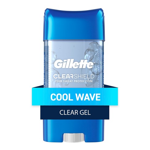 Gillette Antitranspirante y desodorante para hombres, gel transparente,  aroma Cool Wave, 2.85 oz