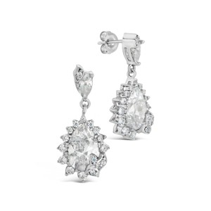 SHINE by Sterling Forever Sienna CZ Statement Stud Earrings - 1 of 4