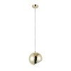 Chloe Lighting Ironclad Contemporary-Style 1 Light Plated Gold Ceiling Mini Pendant 8" Wide - 2 of 4