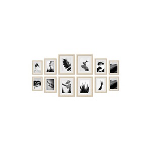 Haus and Hues Richmond Gallery Wall Frame Set with Real Glass and Mat - 1 of 4