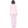 Casual Nights Women's Jersey Knit Long-Sleeve Top and Mircro Fleece Bottom Pajama Set - 3 of 4