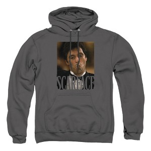 Scarface Smoking Cigar Adult Pull-Over Hoodie - 1 of 4