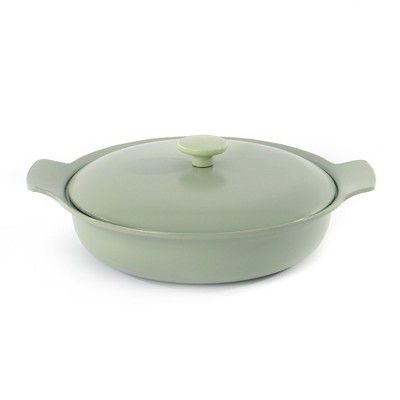 BergHOFF Ron 11" Cast Iron Covered Deep Skillet 3.5 Qt, Green