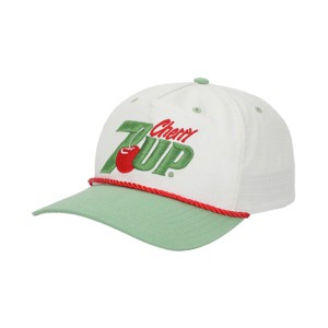 7UP Cherry 7UP Logo White & Green Retro Grandpa Rope Hat - 1 of 4