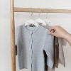 3 Sprouts Kids & Baby Velvet Hangers 30 pack - Blueberry & Cream - 2 of 4