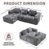 MOONMISS 98.42-inch modular sectional sofa, modern modular L-shaped sofa with chaise longue - 4 of 4