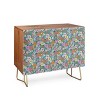 Schatzi Betty Floral Walnut Brown Credenza - Deny Designs - 2 of 3