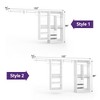 Aheaplus 132" Closet System with Adjustable Shelves and Drawers, Wall-mounted Space-Saving Closet Organizer with Hanging Rods - 3 of 4