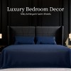 INFURNIC Bedding Queen Bed Sets Soft Brushed Microfiber Bed Sheets Fade and Shrinkage Resistant Easy Care 4 Piece Set, Blue, 12.00"*10.00"*4.00" - 2 of 4