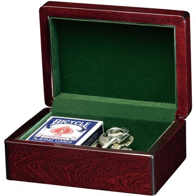 Contemporary Rosewood Hall 7'' Brown Decorative Lidded Box