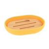 Evideco French Home Goods Versatile Soap Dish with Bamboo Tray - Bathroom Organizer for Stylish and Functional Storage - 2 of 4