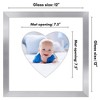 Americanflat 12" x 12" Picture Frame with Mat - Round & Heart Designs - Stylish Decor for Living Rooms, Dorms, Offices & More - 2 of 4