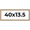 PosterPalooza | 40x13.5 Modern Bamboo Picture Frame, UV Acrylic, 5 Finishes - 2 of 4