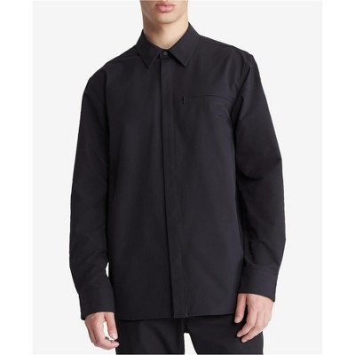 Calvin Klein Mens Athletic Hidden Pocket Button Up Shirt