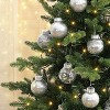 30pcs Christmas Ball Ornaments, 2.36" Christmas Tree Decorations, Shatterproof Plastic Hanging Ball, Xmas Tree Baubles Set - 4 of 4