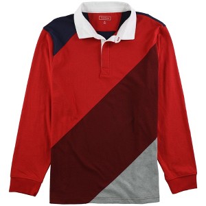 Club Room Mens Chambray-Back Polo Shirt - 1 of 1